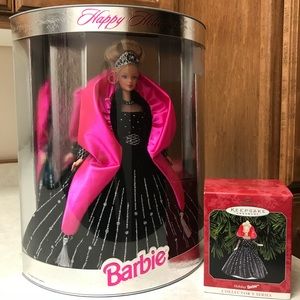 1998 Happy Holidays Barbie with ornament